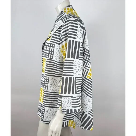 Moonlight Art to wear Lightweight Jacket‎ Women XL? 3/4 Sleeve Collared Blazer